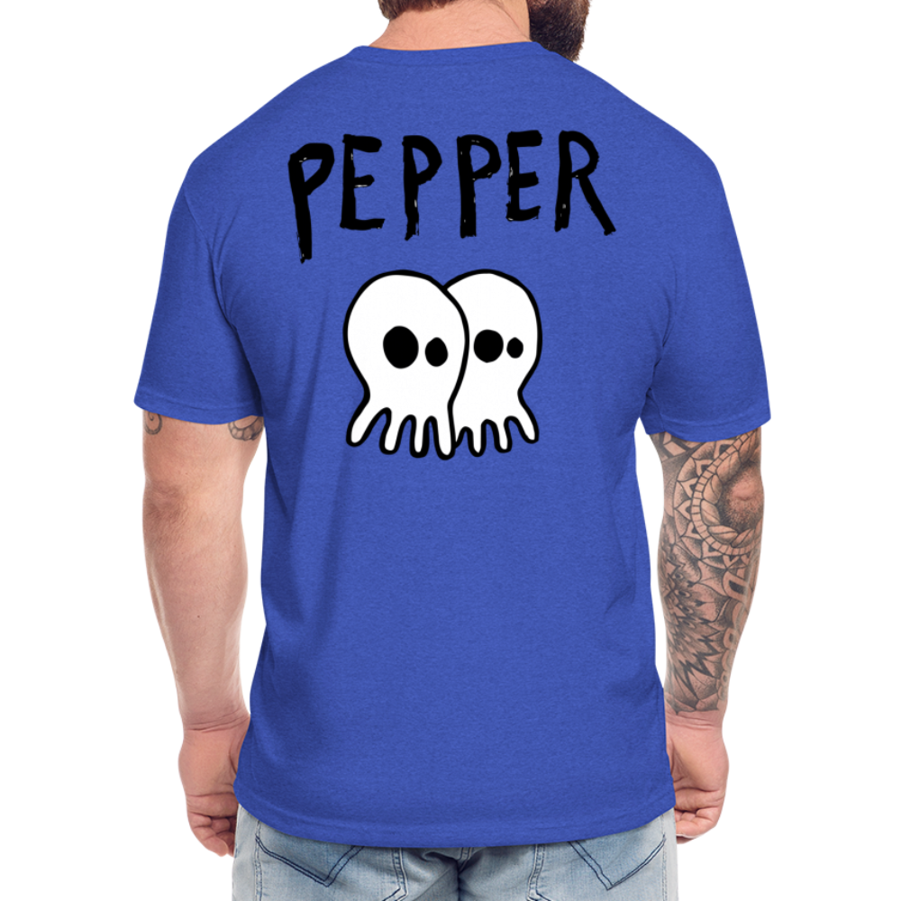 Peper Drip F-Ghost BT-Shirt by Next Level - heather royal