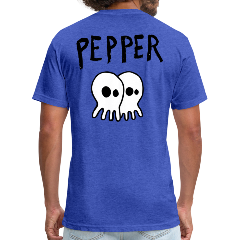 Peper Drip F-Ghost BT-Shirt by Next Level - heather royal