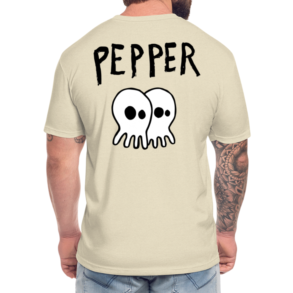 Peper Drip F-Ghost BT-Shirt by Next Level - heather cream