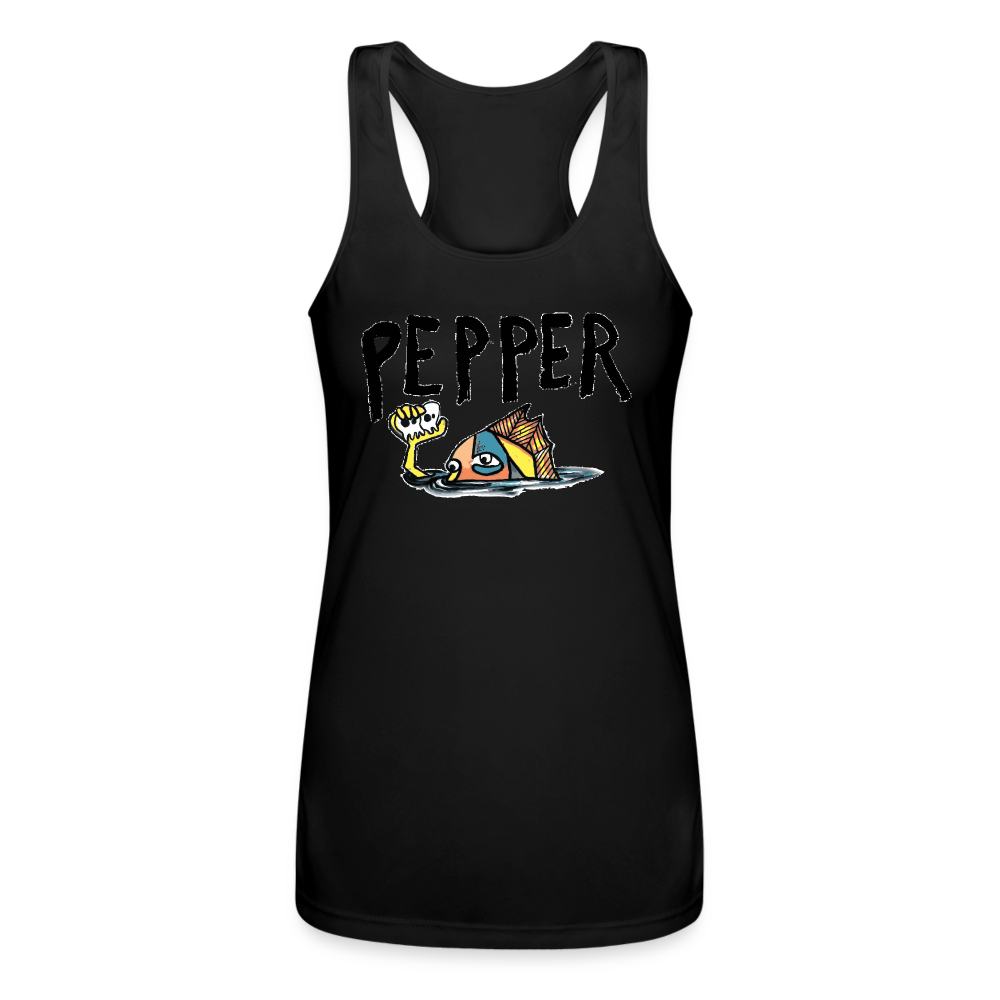 Peper Fish F Women’s Racerback - black
