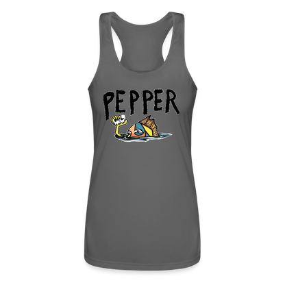 Peper Fish F Women’s Racerback - charcoal