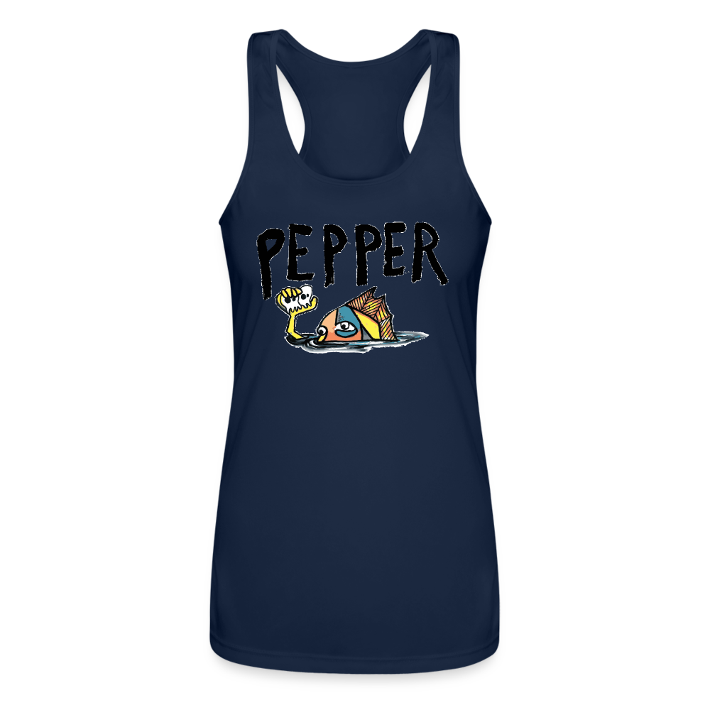 Peper Fish F Women’s Racerback - navy