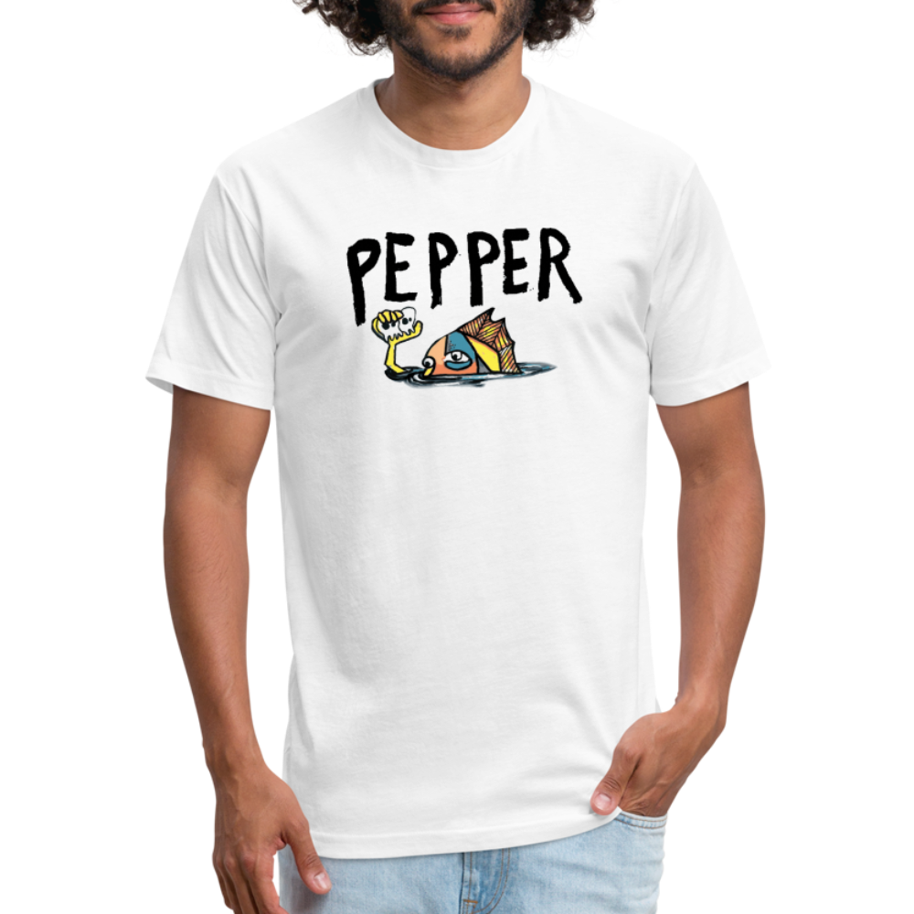 Peper Fish F by Next Level - white