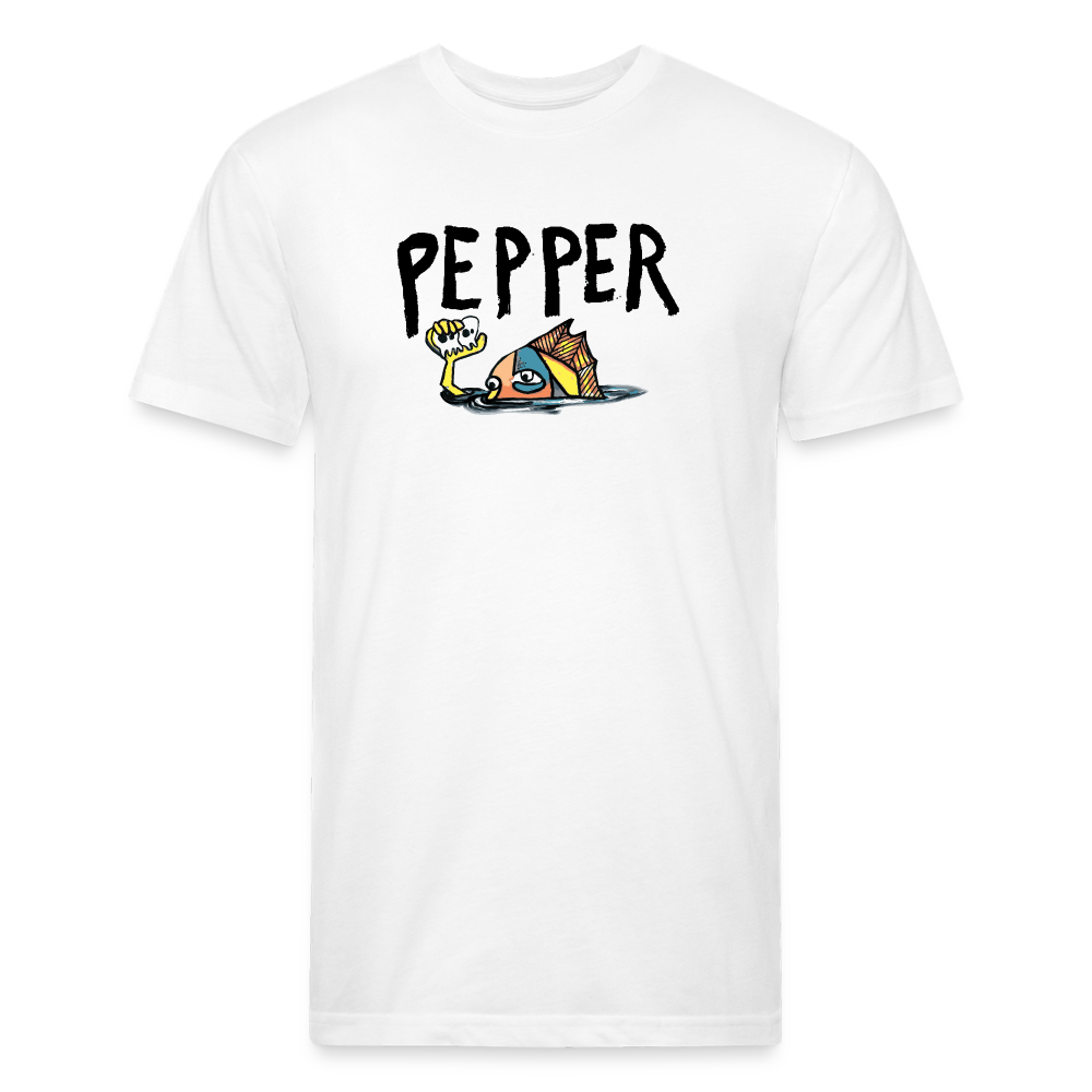 Peper Fish F by Next Level - white