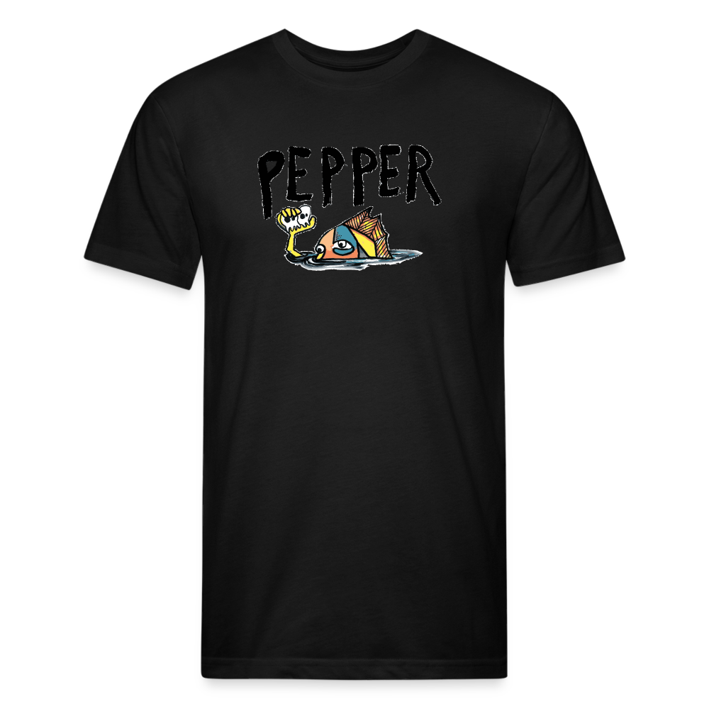 Peper Fish F by Next Level - black