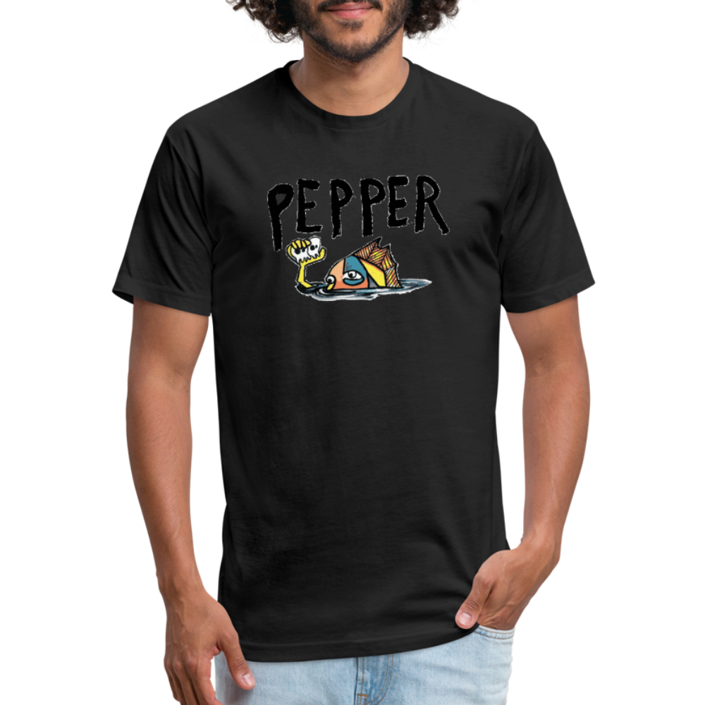 Peper Fish F by Next Level - black