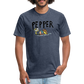 Peper Fish F by Next Level - heather navy