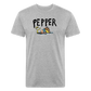 Peper Fish F by Next Level - heather gray