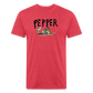 Peper Fish F by Next Level - heather red