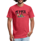Peper Fish F by Next Level - heather red