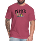 Peper Fish F by Next Level - heather burgundy