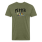 Peper Fish F by Next Level - heather military green