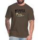Peper Fish F by Next Level - heather espresso