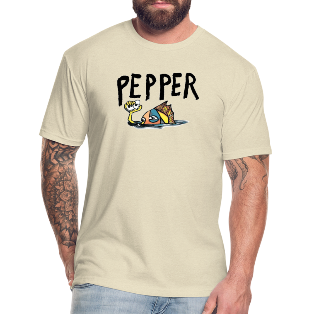 Peper Fish F by Next Level - heather cream