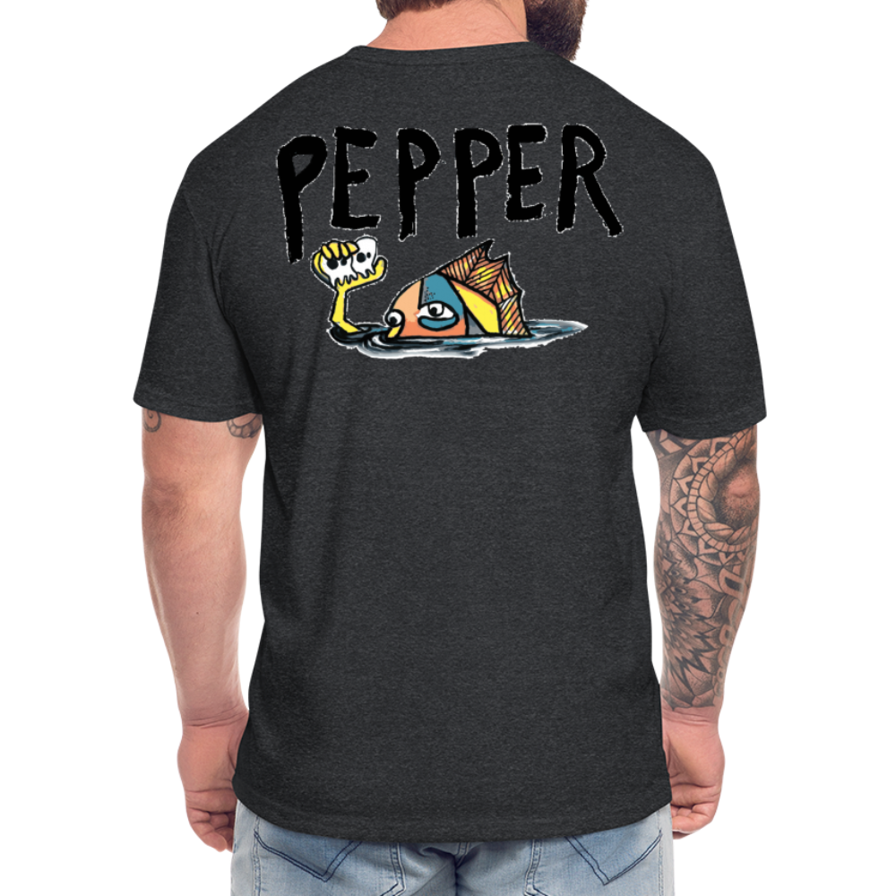 Peper Ghost F - Fish B by Next Level - heather black