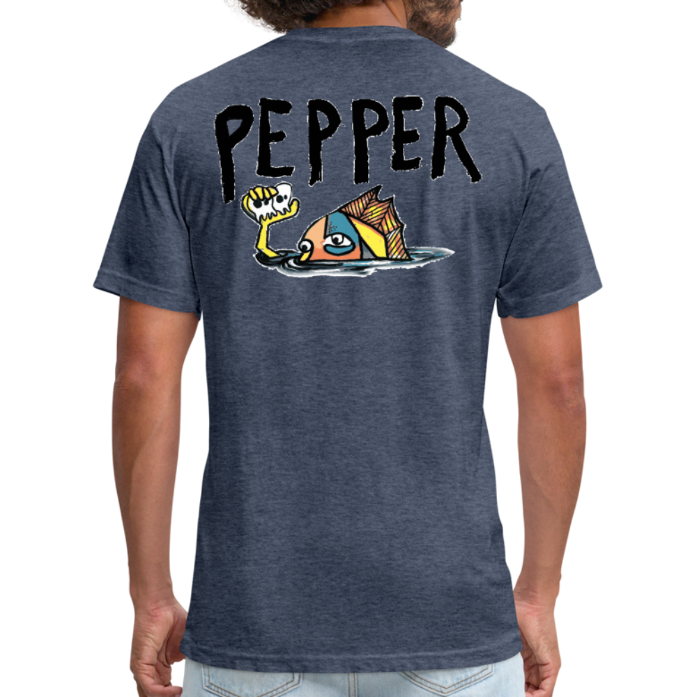 Peper Ghost F - Fish B by Next Level - heather navy