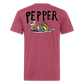 Peper Ghost F - Fish B by Next Level - heather burgundy