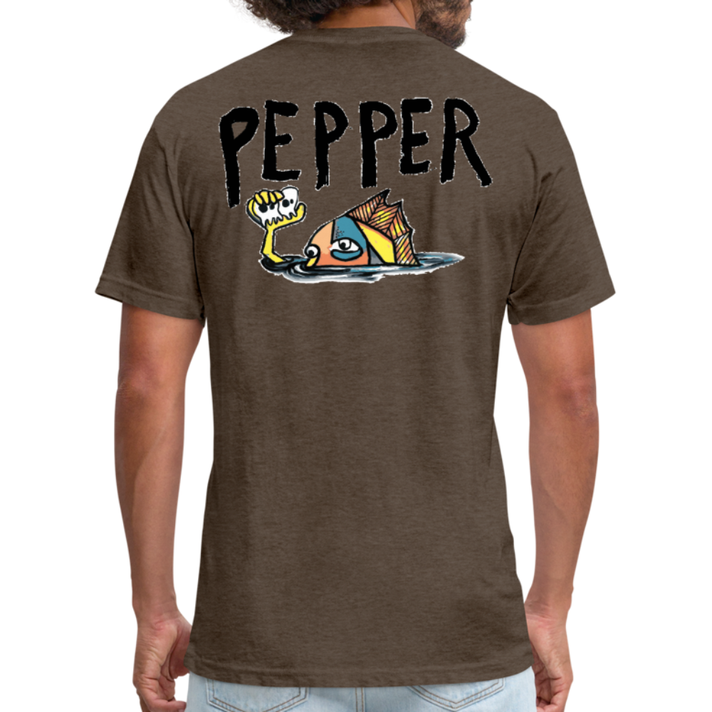 Peper Ghost F - Fish B by Next Level - heather espresso
