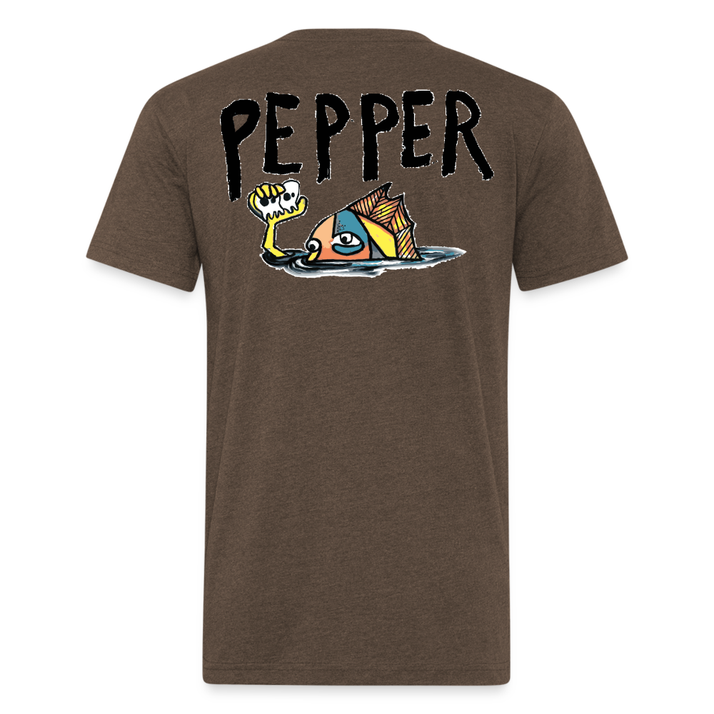 Peper Ghost F - Fish B by Next Level - heather espresso