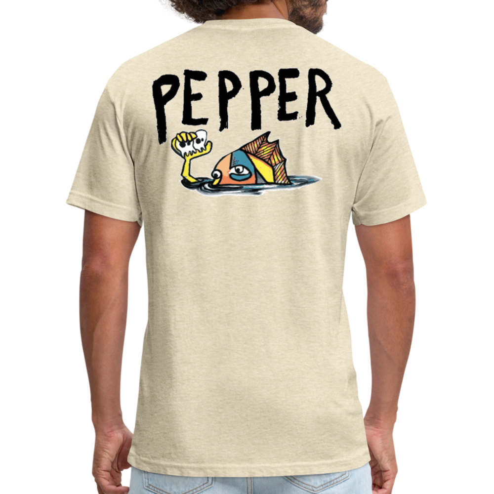 Peper Ghost F - Fish B by Next Level - heather cream