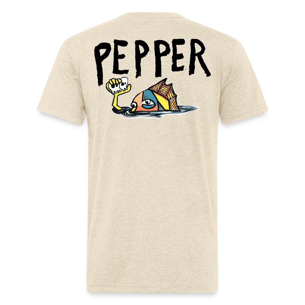 Peper Ghost F - Fish B by Next Level - heather cream