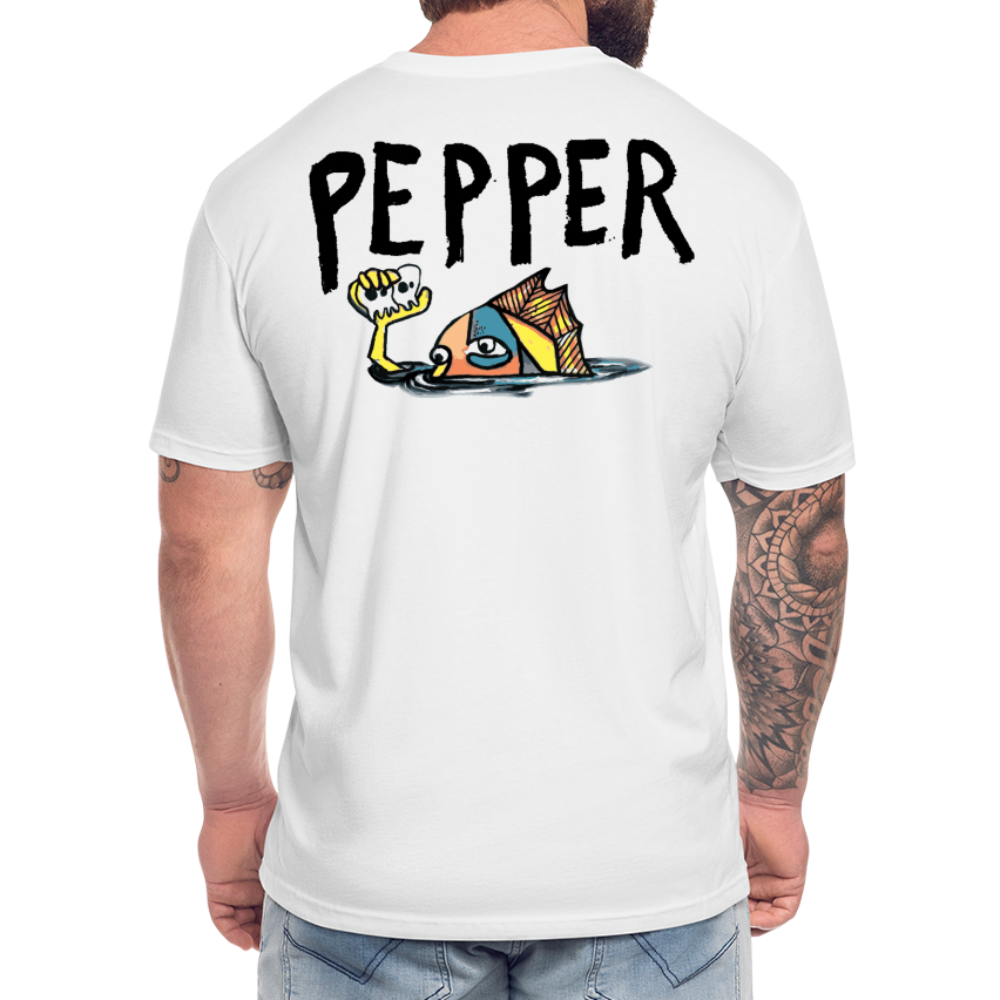 Peper Drip F - Fish B  by Next Level - white