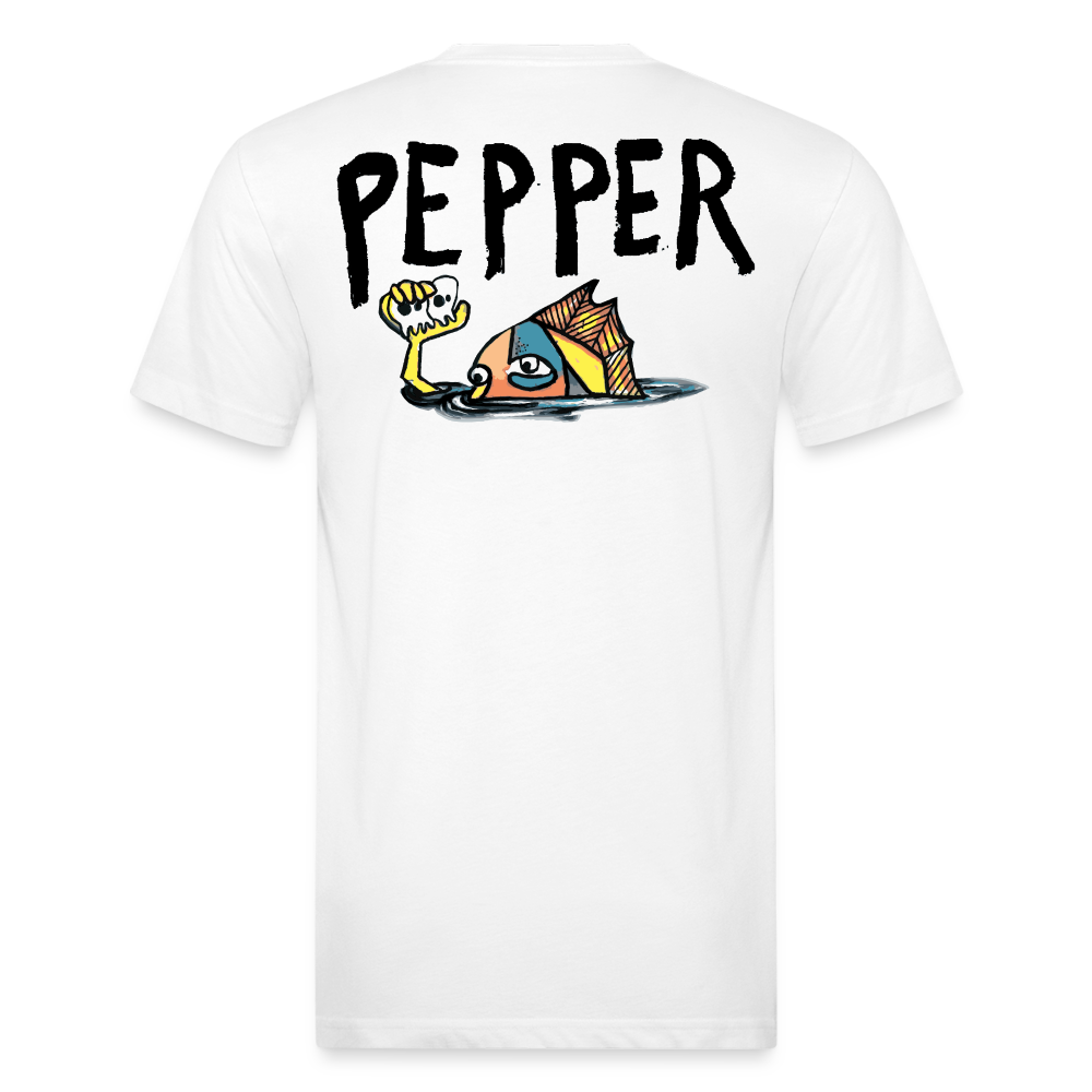 Peper Drip F - Fish B  by Next Level - white