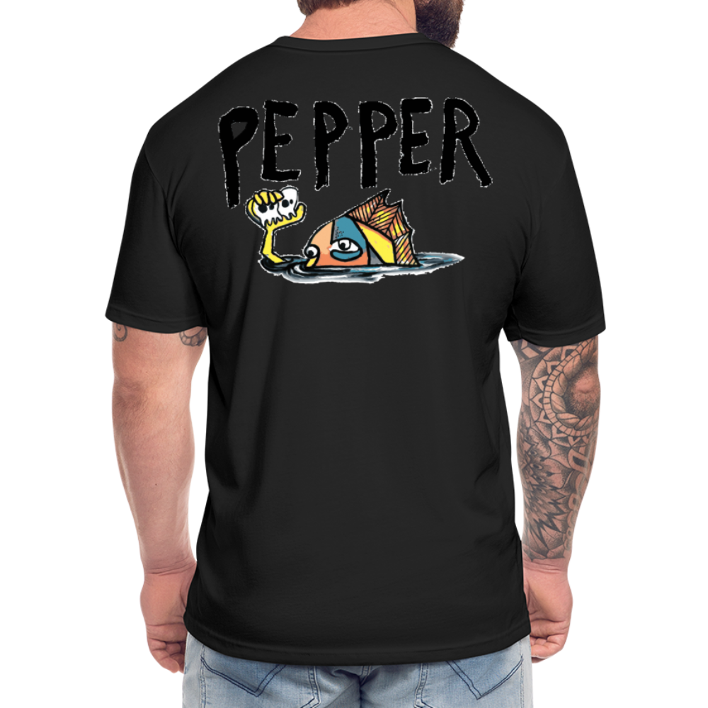 Peper Drip F - Fish B  by Next Level - black