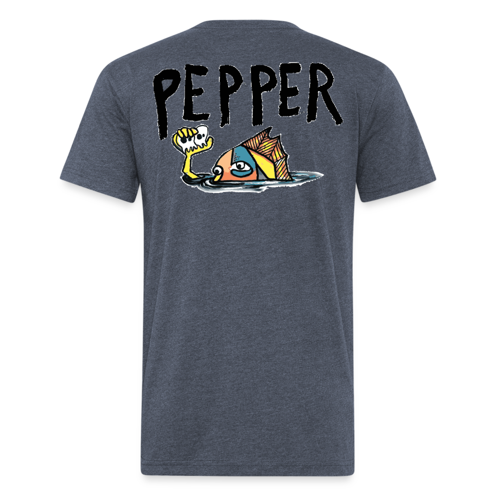 Peper Drip F - Fish B  by Next Level - heather navy