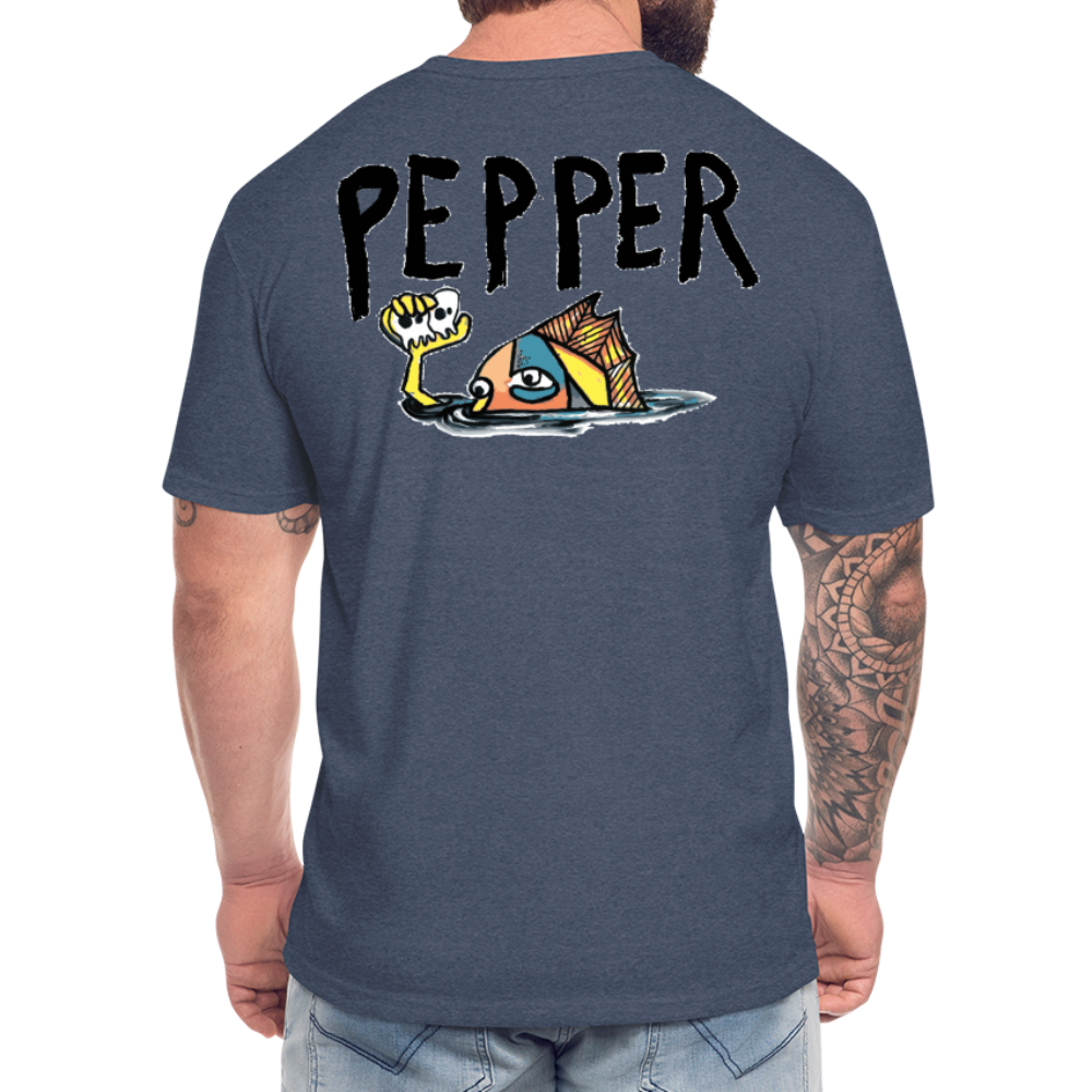 Peper Drip F - Fish B  by Next Level - heather navy