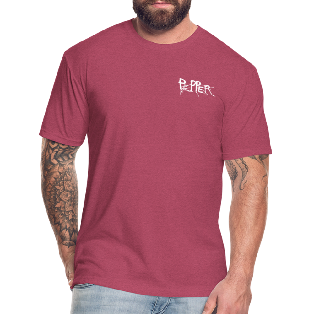 Peper Drip F - Fish B  by Next Level - heather burgundy
