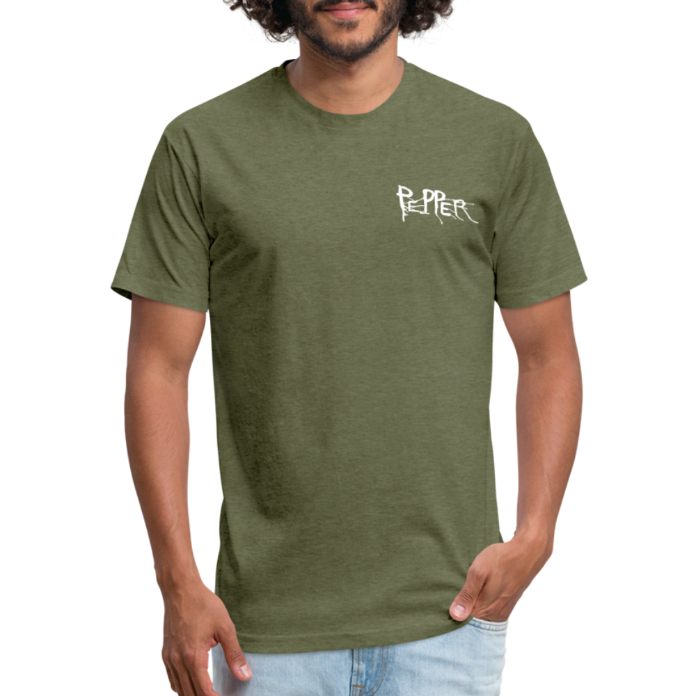 Peper Drip F - Fish B  by Next Level - heather military green