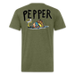 Peper Drip F - Fish B  by Next Level - heather military green