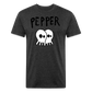 Peper 2 Ghost F by Next Level - heather black