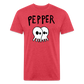 Peper 2 Ghost F by Next Level - heather red