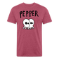 Peper 2 Ghost F by Next Level - heather burgundy