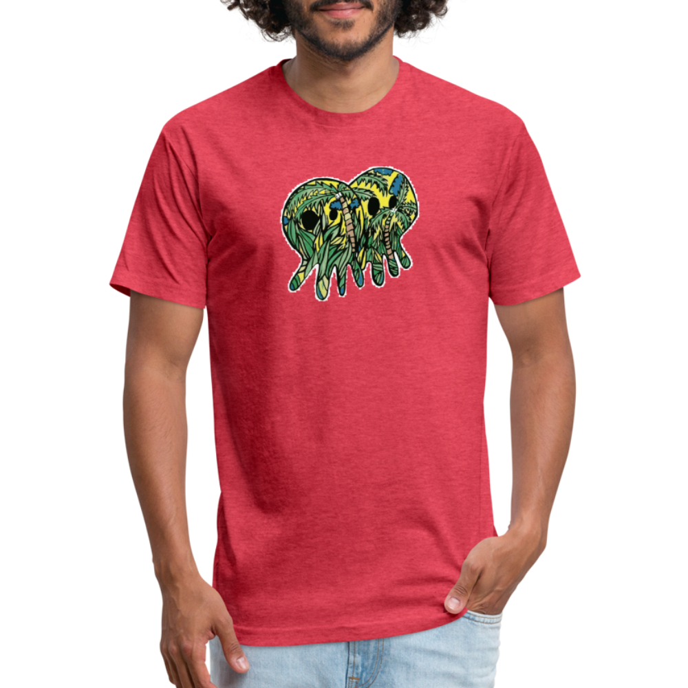 Peper Palm Ghost F by Next Level - heather red