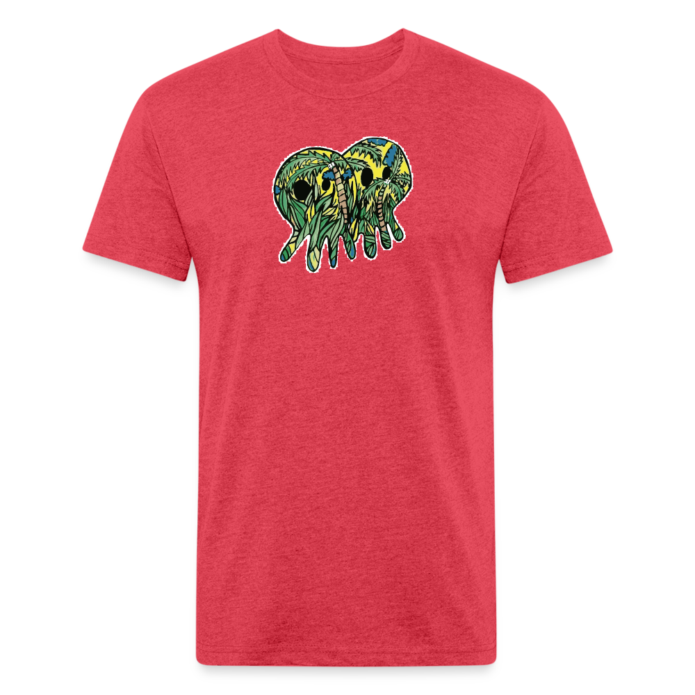 Peper Palm Ghost F by Next Level - heather red