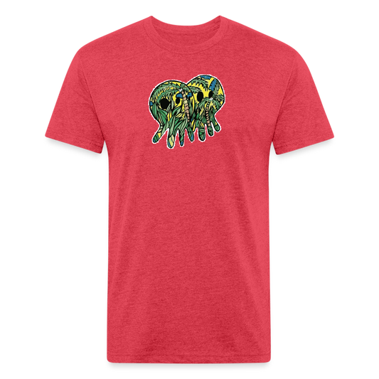 Peper Palm Ghost F by Next Level - heather red