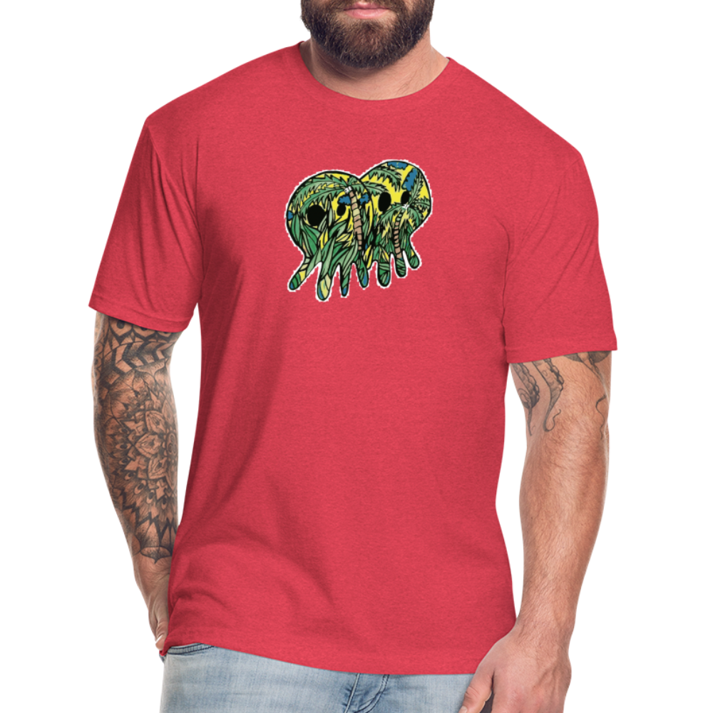 Peper Palm Ghost F by Next Level - heather red