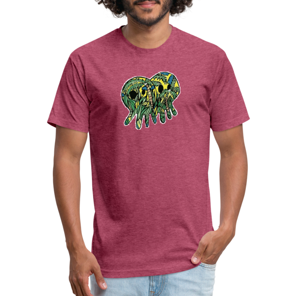 Peper Palm Ghost F by Next Level - heather burgundy