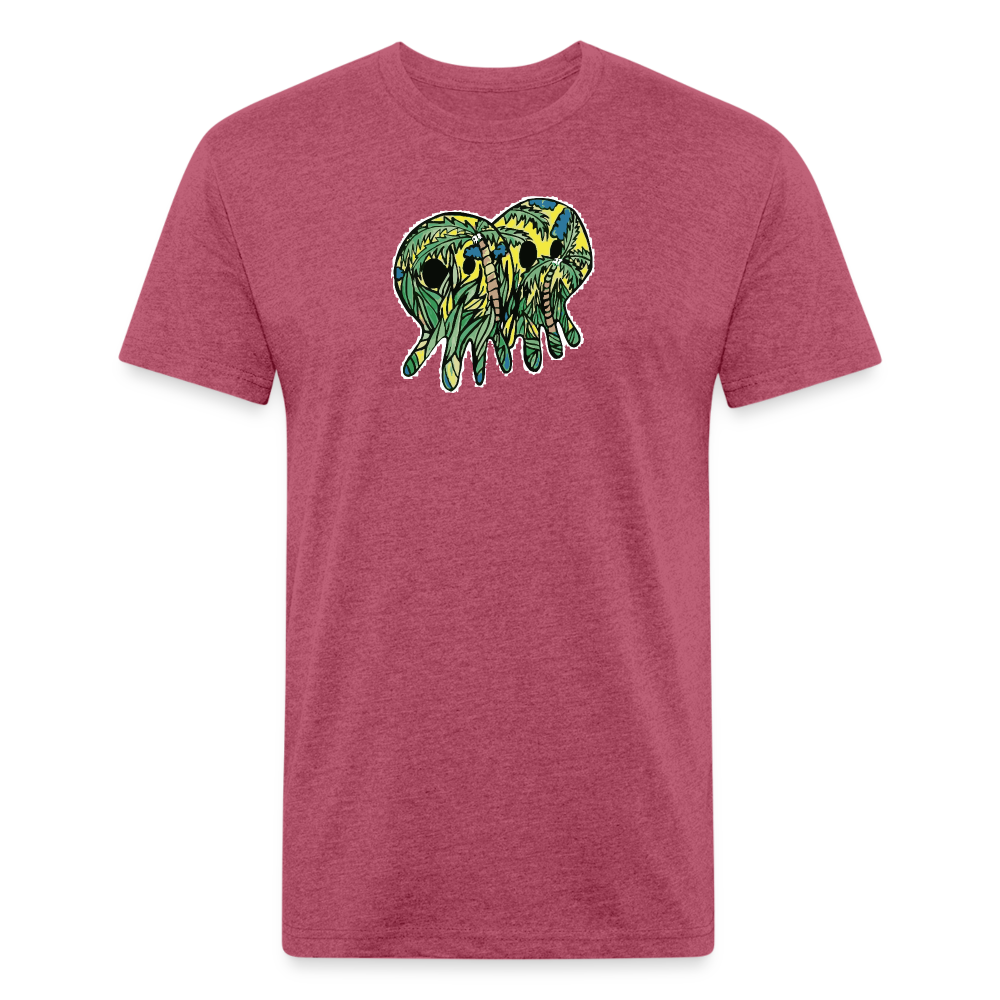 Peper Palm Ghost F by Next Level - heather burgundy