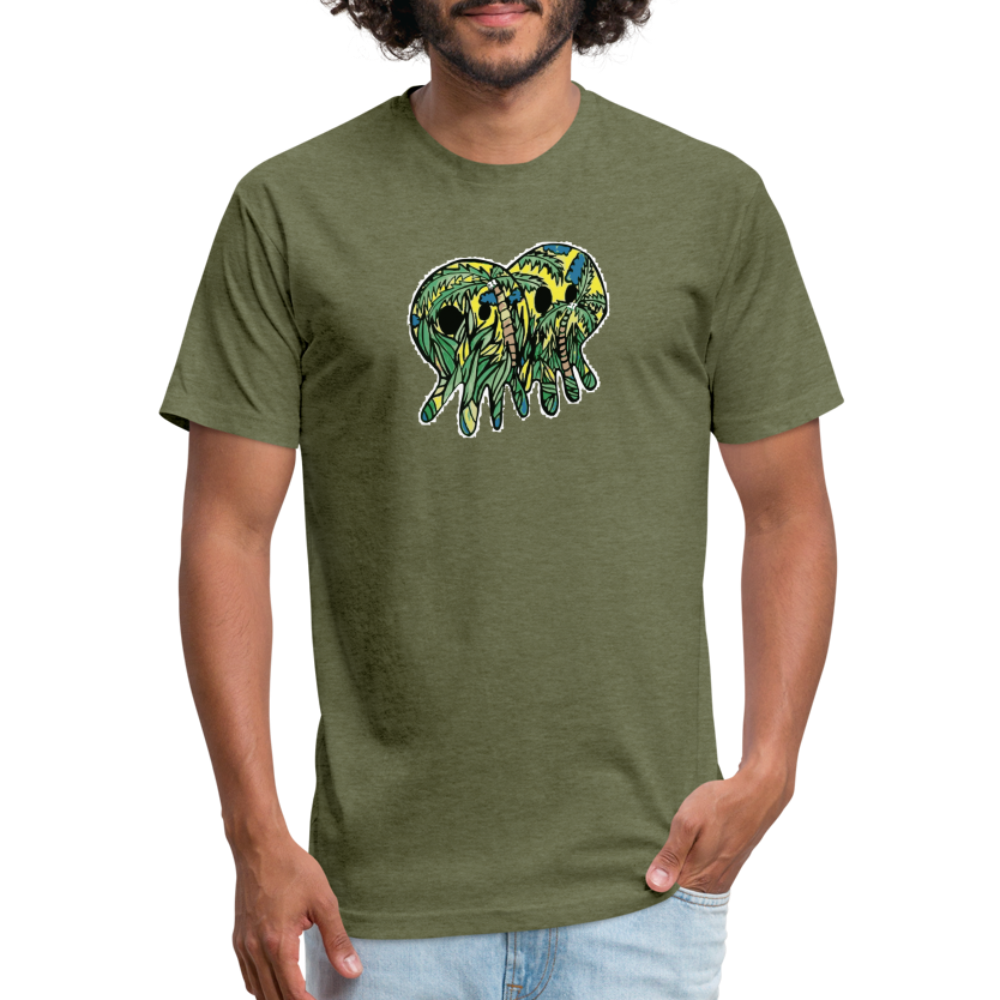 Peper Palm Ghost F by Next Level - heather military green