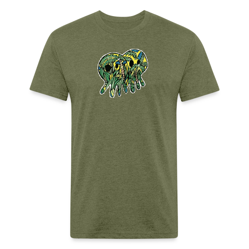 Peper Palm Ghost F by Next Level - heather military green