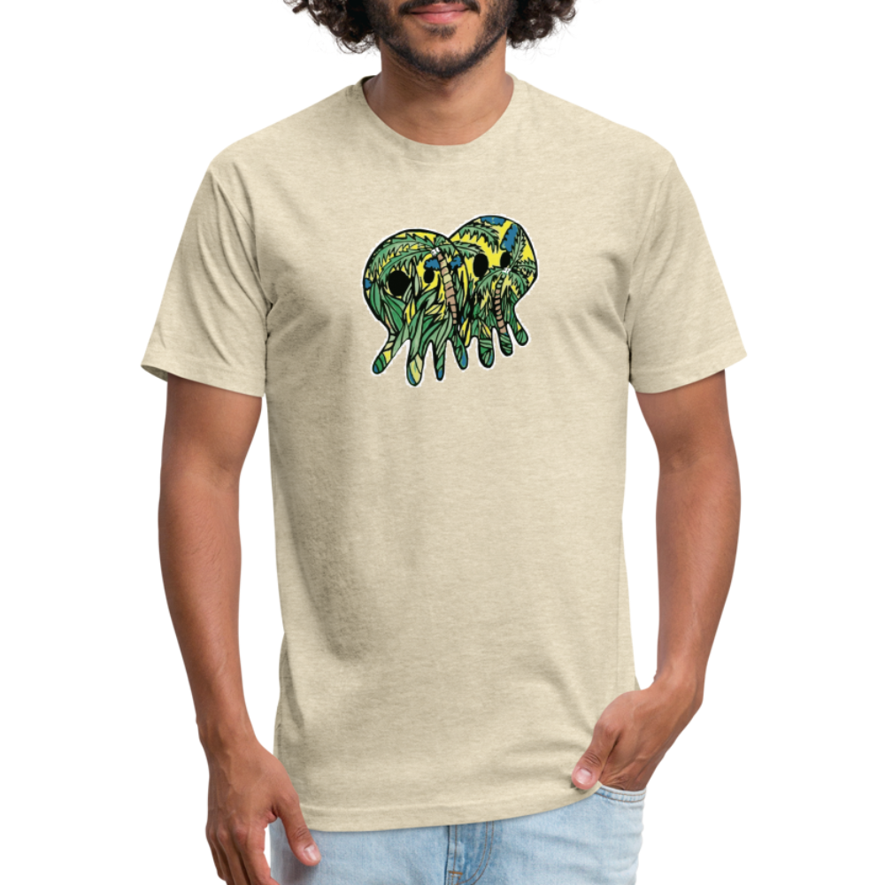 Peper Palm Ghost F by Next Level - heather cream