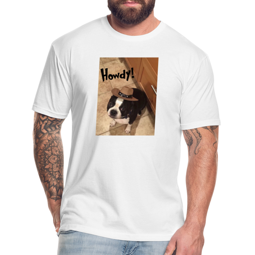 Howdy Dog T-Shirt by Next Level - white