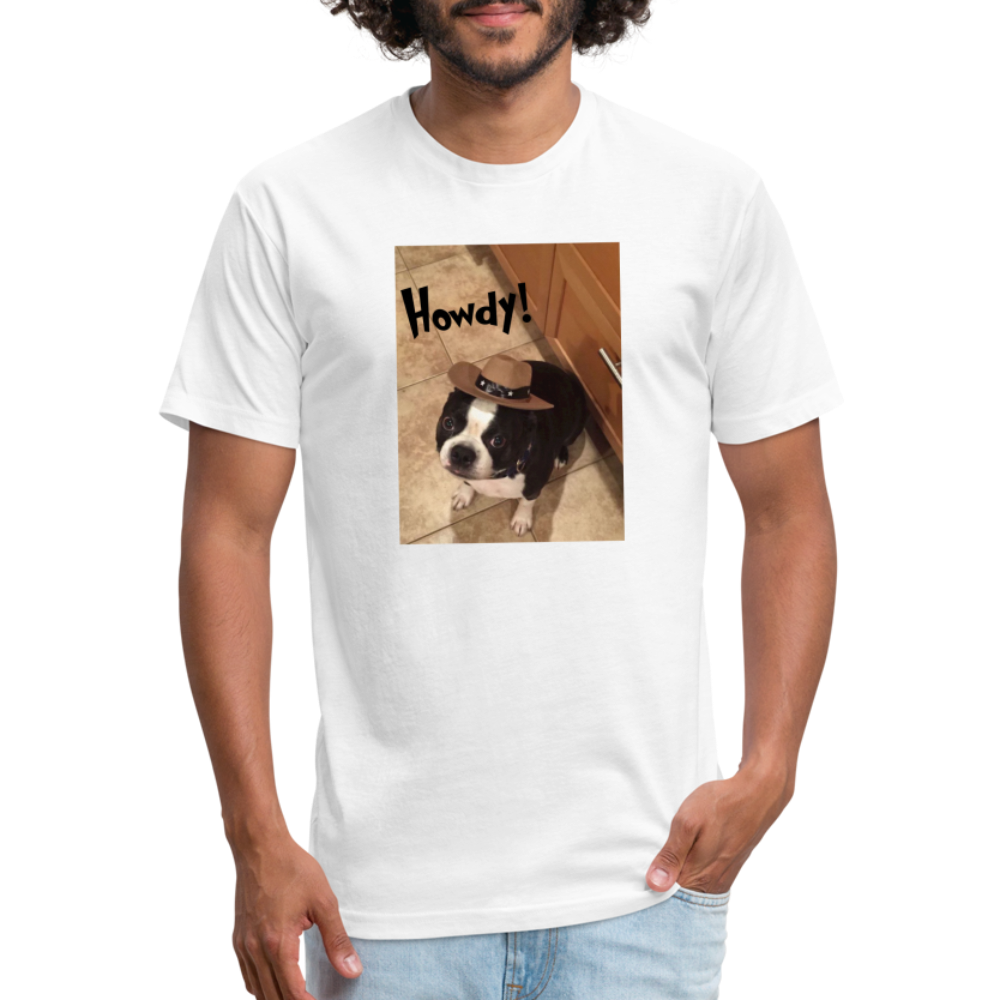 Howdy Dog T-Shirt by Next Level - white