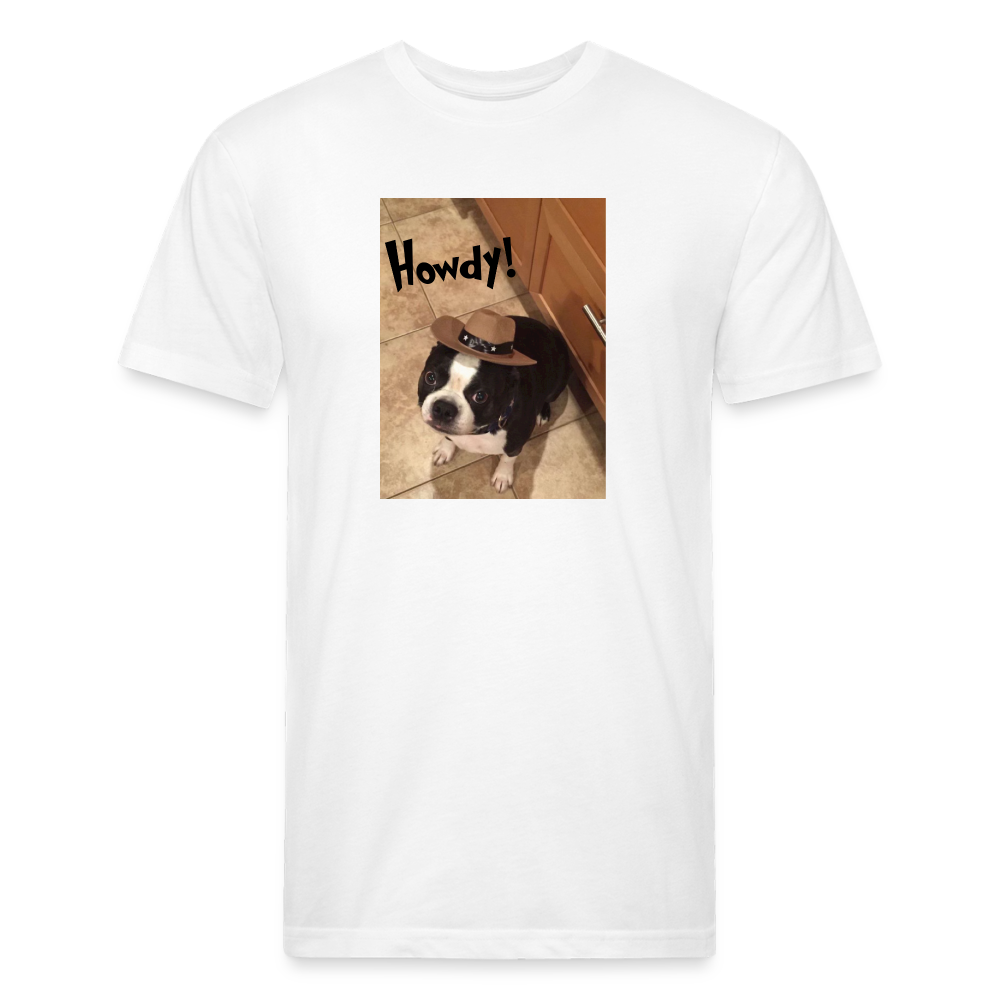 Howdy Dog T-Shirt by Next Level - white