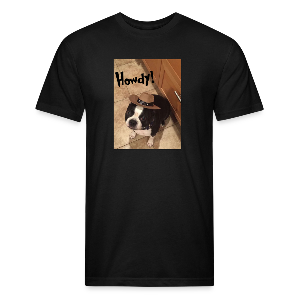 Howdy Dog T-Shirt by Next Level - black