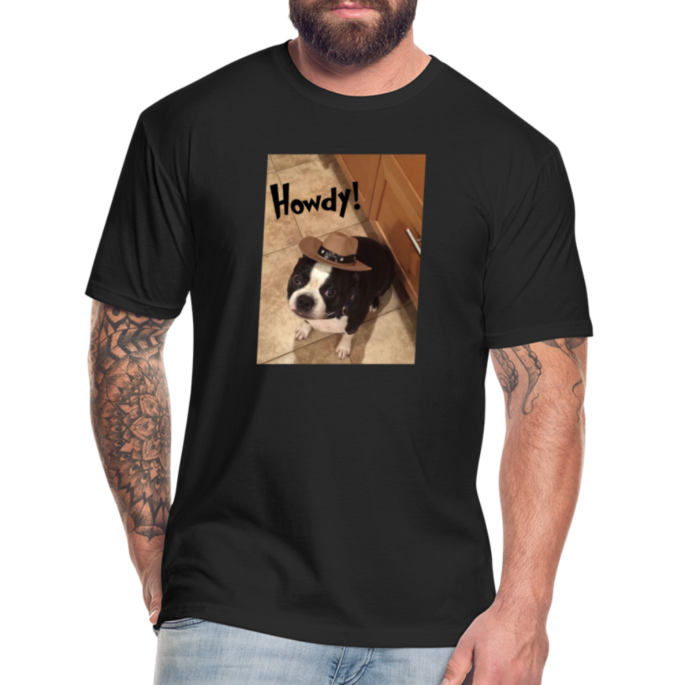 Howdy Dog T-Shirt by Next Level - black